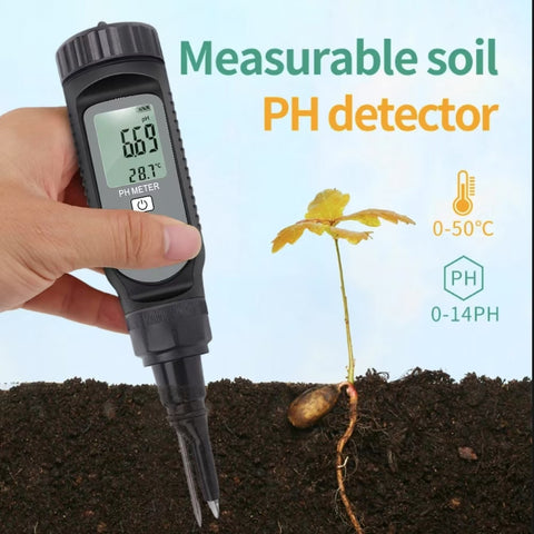 High Sensitivity PH + Temp Meter Pen: Water For Food and Soil Quality Testing