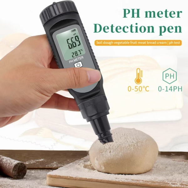 High Sensitivity PH + Temp Meter Pen: Water For Food and Soil Quality Testing